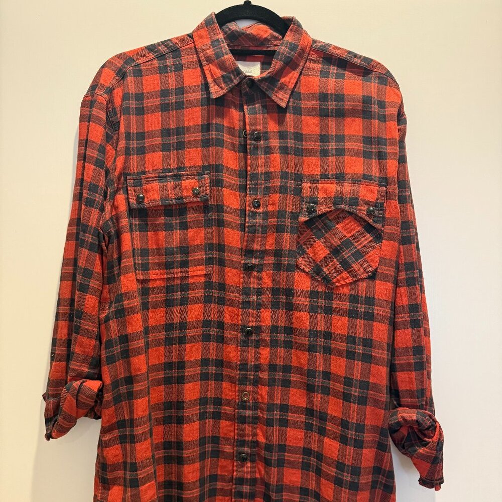 Billy Reid Long Sleeve Button Down (Large)